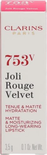 Clarins Joli Rouge Velvet Lipstick - Lippenstift - 753V Pink Ginger - Image 2
