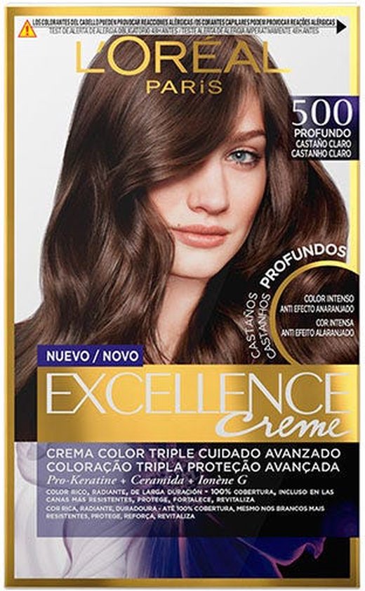 520x840-227 Excellence Brunette Tint Hair Color By L'oreal #500-true-light-brown - Image 1