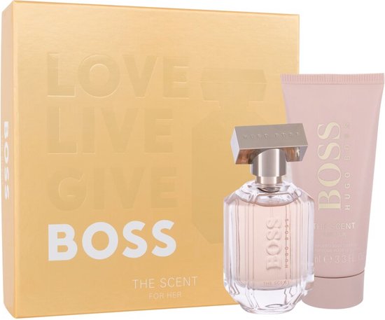 550x457-115 Boss The Scent For Her Eau De Parfum Spray 50ml Christmas Set 2022 - Image 1