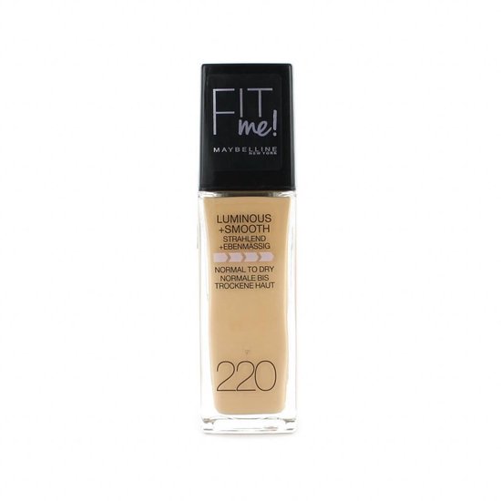 550x550-2531 Maybelline Fit Me Luminous & Smooth Foundation - 220 Natural Beige - Image 1