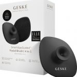 GESKE | SmartAppGuided™ Facial Brush 4 in 1 | Gezichtsreinigingsborstel met handvat | Zachte siliconen borstel | Professionele gezichtsreiniging | Gezichtsreinigingsapparaat | Huidreiniging