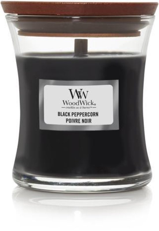 550x798-66 WoodWick Geurkaars Mini Black Peppercorn - 8 cm / ø 7 cm - Image 1