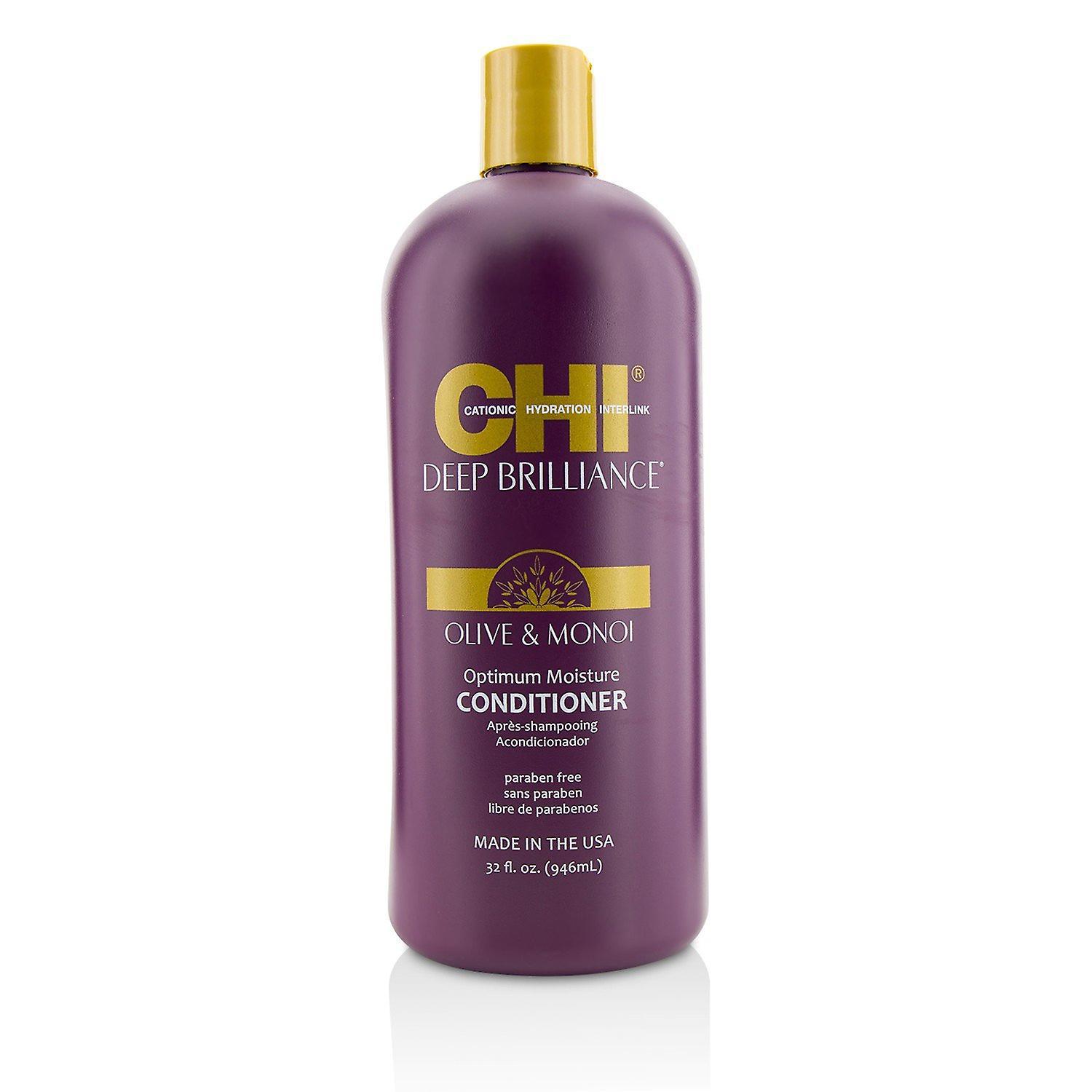 0633911778807 Chi Farouk Chi Deep Brilliance Olive y Amp; Monoi Optimum Moisture Conditioner 946ml - Image 1