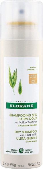 Dry Shampoo With Oat Milk Ultra-gentle Dark Hair By Klorane 150 Ml - Image 4