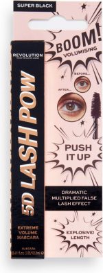 Makeup Revolution - 5D Lash Pow Mascara - Zwart - Black - Image 2