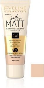 Eveline Cosmetics Satin Matt Mattifying & Covering Foundation 101 Ivory