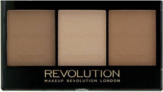 550x313-55 Makeup Revolution - Ultra Brightening Contour Kit C04 - Light/Medium - Image 1