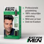 Just For Men Original Haarkleuring H55 Zwart - Haarverf voor Mannen - Professionele Grijsdekking in 5 Minuten - 100% Natuurlijke Uitstraling - Dekt tot 8 Weken - Vrij van Ammoniak - Image 3