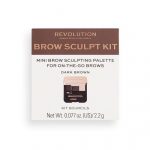 Makeup Revolution - Brow Sculpt Kit - Sada na úpravu obočí 2,2 g Dark (L) - Image 2