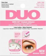 Duo Quick Set a  C Striplash Adhesive Dark Tone   Glue for false eyelashes with a brush 7 g