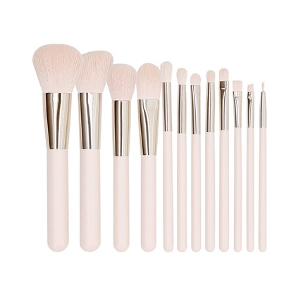 VivauPrSJT9GNanig2i9hY MIMO Makeup Brush Set Pink 12 Pcs - Image 1