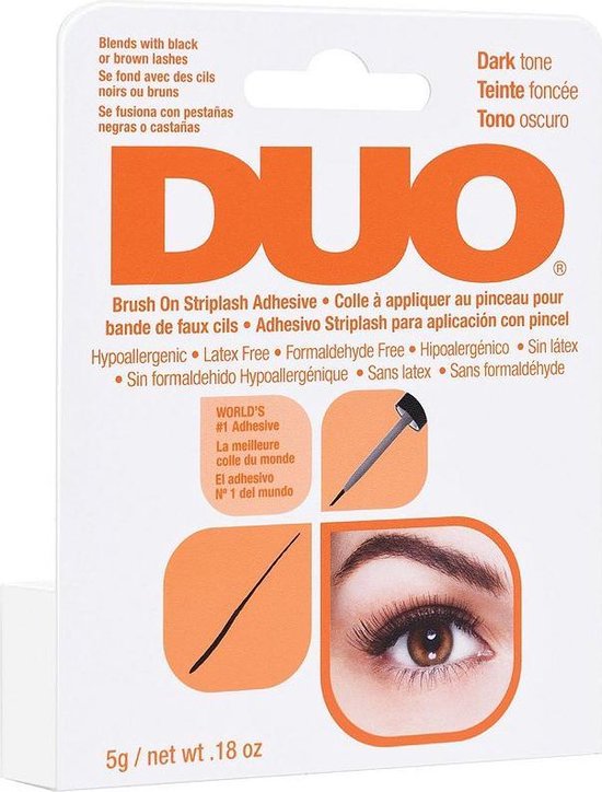 cH4G269t-550x724-6 Duo Brush on Adhesive Eyelash Glue Dark - Image 1