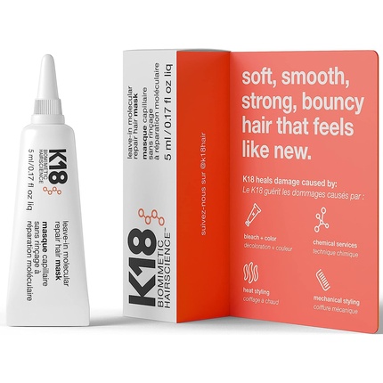 eHFAKY25arELQBdNXoBA73 K18 Leave-In Molecular Repair Hair Mask 5 ml - Image 1