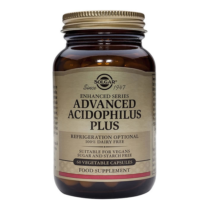 0033984008991_1 Solgar Advanced Acidophilus Plus 60 Capsules - Image 1