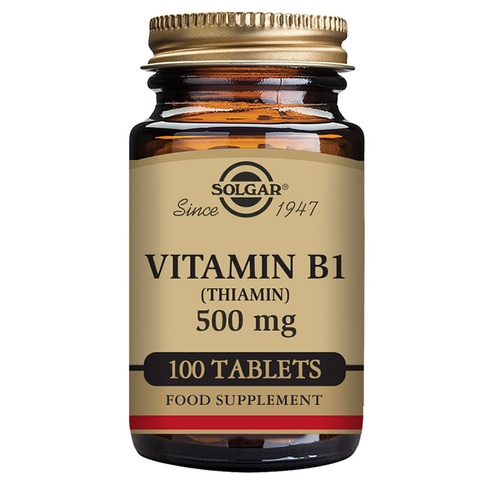0033984029804_1 Solgar Vitamin B1 500mg 100 Capsules - Image 1