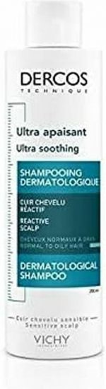 Vichy Dercos Ultra Soothing Dermatological Shampoo 200 Ml - Image 2