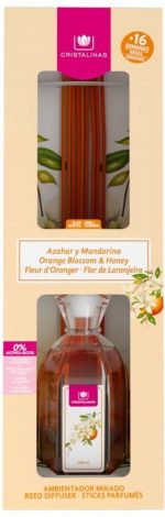 Air Freshener Mikado Cristalinas Mikado Orange blossom 180 ml - Image 3