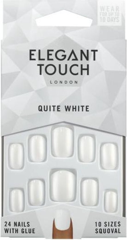 443x840-119 Elegant Touch Quite White Nails - Kunstnagels - Nagels - Press on nails - Plaknagels - Nepnagels - 24 stuks - Beste Kwaliteit - Image 1