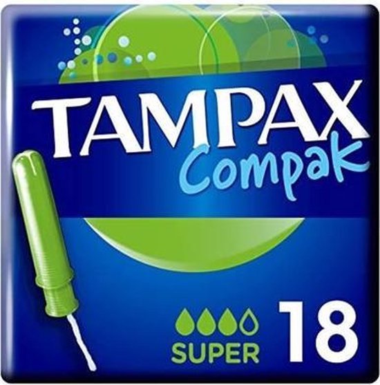 550x557-80 Tampax Compak Tampon Super - 18 Stuks - Image 1