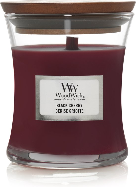 550x751-68 WoodWick Geurkaars Mini Black Cherry 85 gr - Image 1