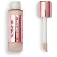 737009_15c32ef3f180714746fbbda060a11473 Revolution Make Up Conceal y Define Full Coverage Foundation F3 23ml - Image 1
