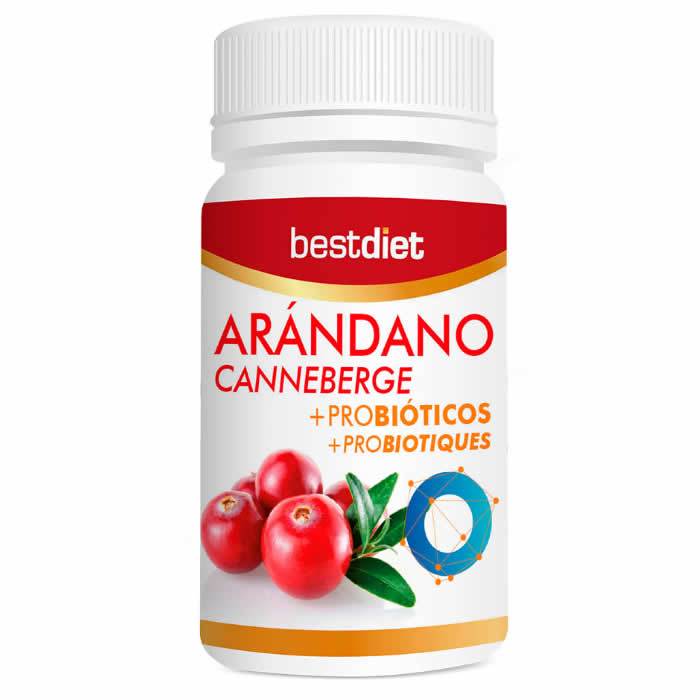 8436578722778 Best Diet Arándano Canneberge+Probióticos 60 Caps - Image 1