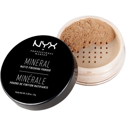 NgBVMgeAWjooRjjF2Js2on Nyx Mineral Matte Finishing Powder Medium-Dark 8g - Image 1