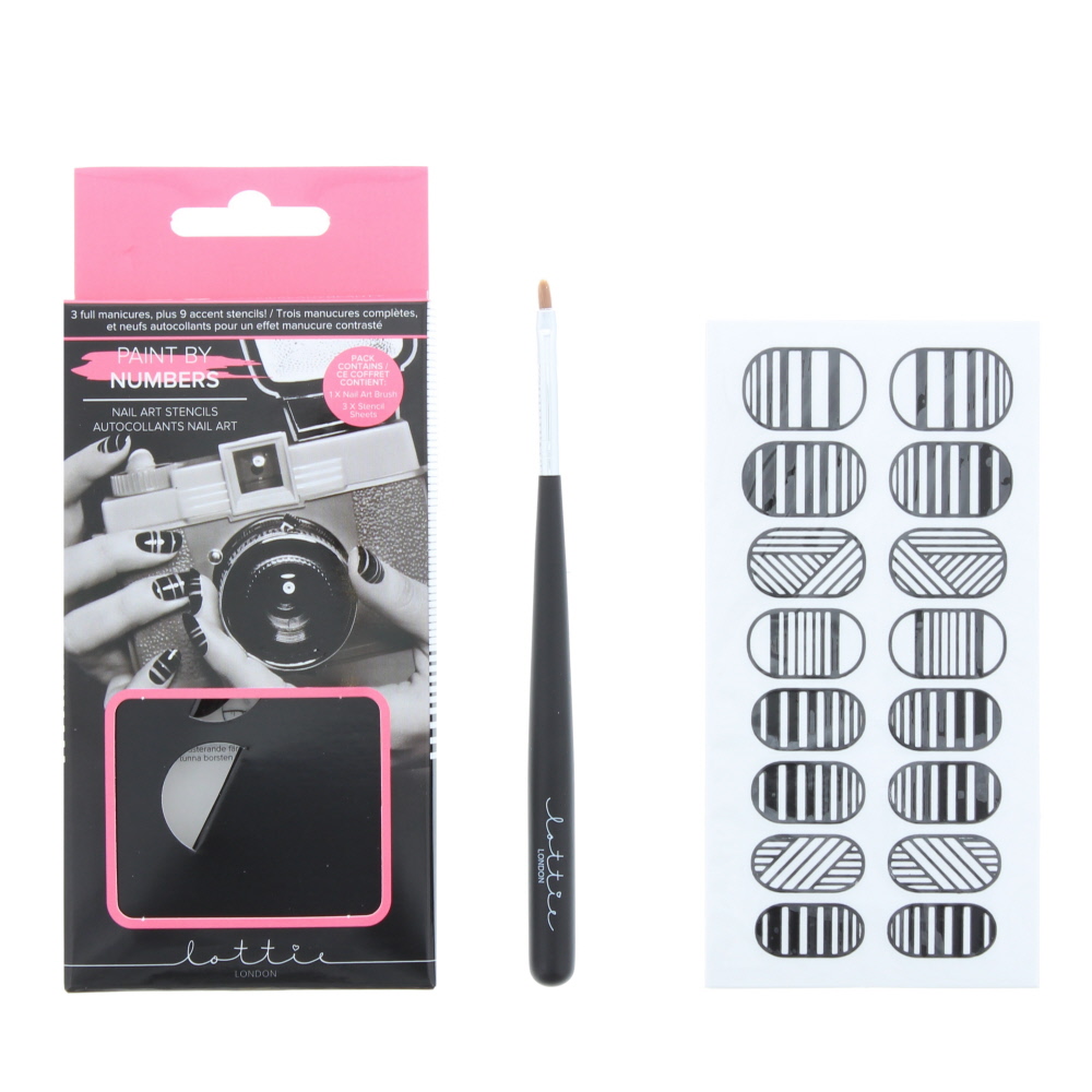 LOTCOSC72310367 Lottie London Lottie Paint By Numbers Manicure Nail Art Stickers - Image 1