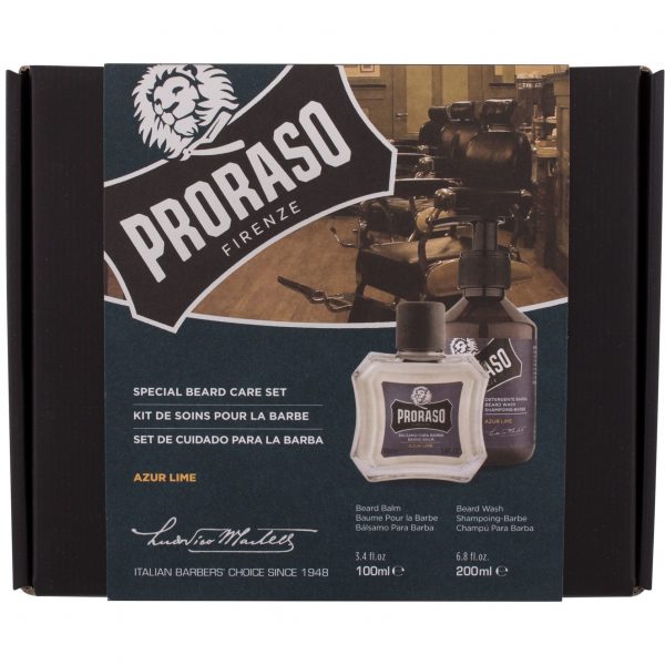 Proraso Proraso Beard Care Duo Kit For New Or Short Beards  Azur Lime  With
