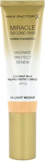 Max Factor Miracle Second Skin Spf20 4 Light Medium 30 ml