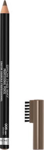Rimmel Brow This Way Professional Wenkbrauwpotlood - 005 Ash Brown - Image 4