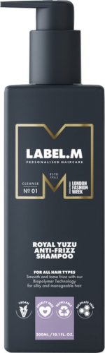Label.M Royal Yuzu Anti-Frizz Shampoo - 300 ml - Normale shampoo vrouwen - Voor Alle haartypes