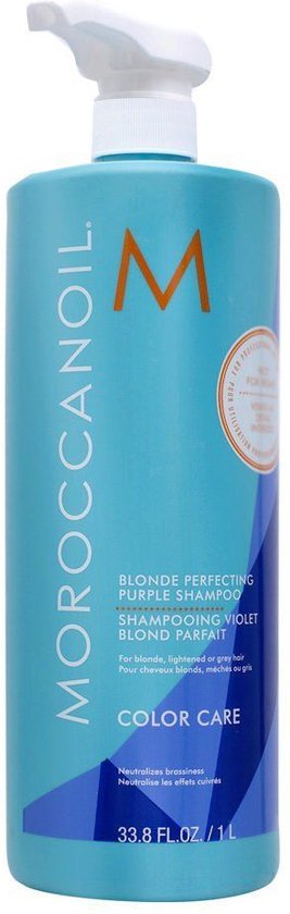 267x840-84 Moroccanoil Blonde Perfecting Purple Shampoo - 1000 ml - Image 1