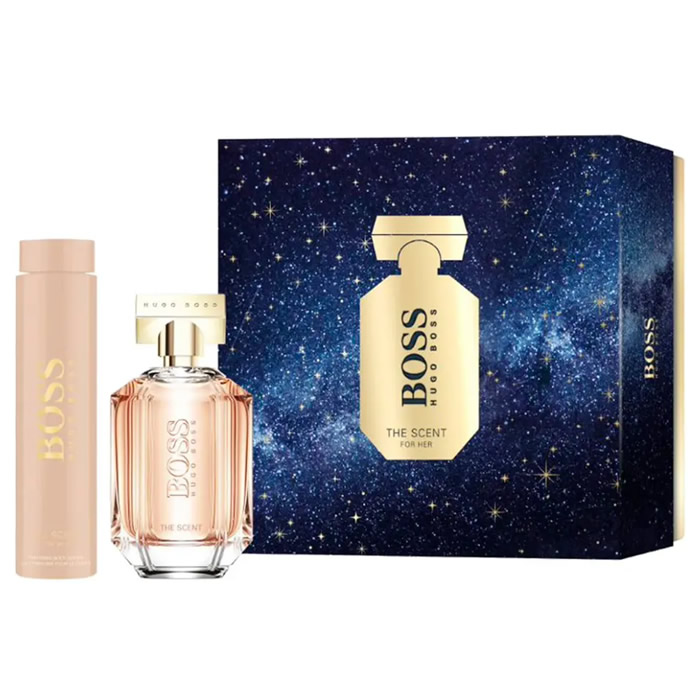 3616303457839 Boss The Scent For Her Eau De Parfum Spray 100ml Christmas Set 2022 - Image 1