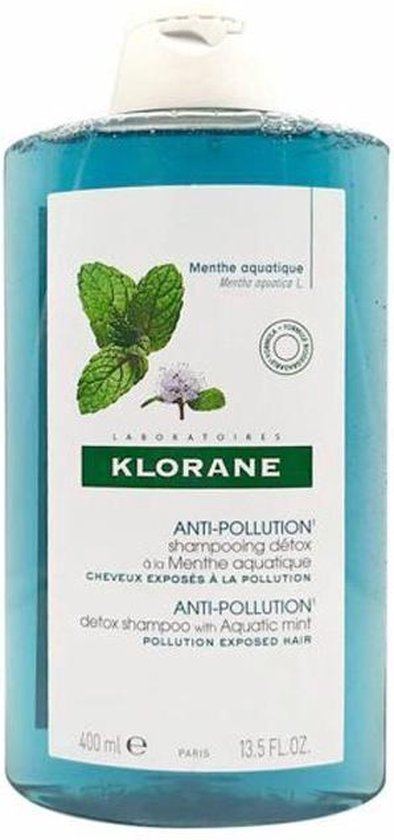 394x840-61 Klorane Shampoo Anti pollution Menthe Aquatique Shampoo Detox - Image 1