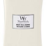 WoodWick Hourglass Large Geurkaars - White Tea & Jasmine