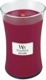 WoodWick Hourglass Large Geurkaars - Black Cherry - Image 2