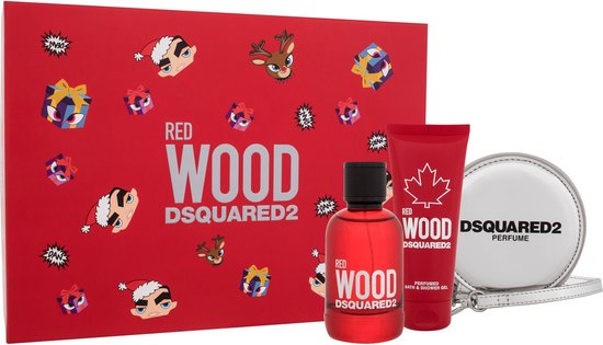 550x315-38 Dsquared - Red wood 100ml eau de toilette + 100ml showergel - Image 1