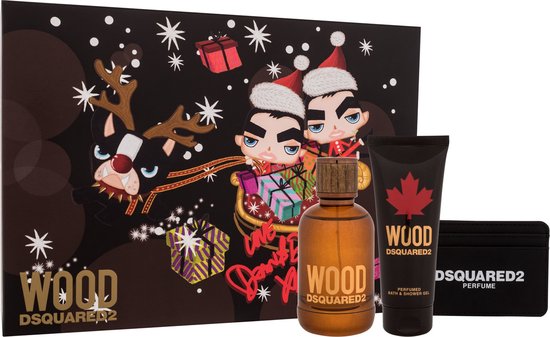 550x337-45 Wood Pour Homme Gift Set Eau De Toilette (edt) 100 Ml, Shower Gel 100 Ml And Card Case 100ml - Image 1