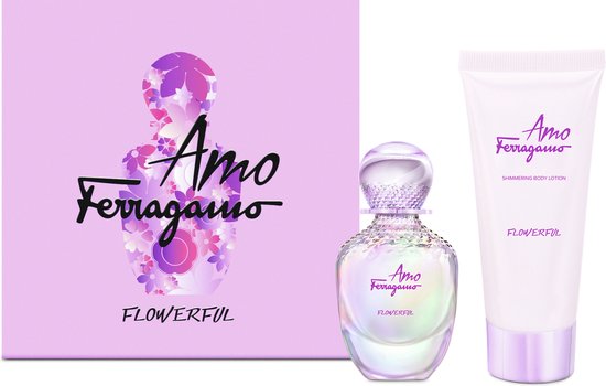 550x350-28 Salvatore Ferragamo - Amo Ferragamo Flowerful Set Eau de toilette 50 Ml + Body Lotion 100 Ml - Image 1