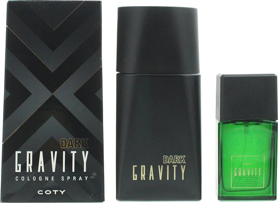 550x402-56 Coty Gravity 2 Piece Gift Set: Dark Gravity Cologne 100ml - Defy Gravity Cologne 30ml - Image 1