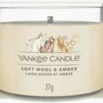 Soft Wool & Amber filled votive ( Jemná Vlna + Ambra ) - Votivní Svíčka Ve Skle