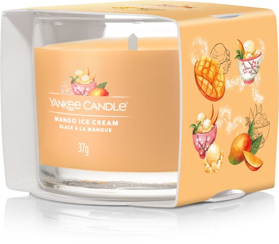550x482-79 Yankee Candle Geurkaars Filled Votive Mango Ice Cream - 4 cm / ø 5 cm - Image 1