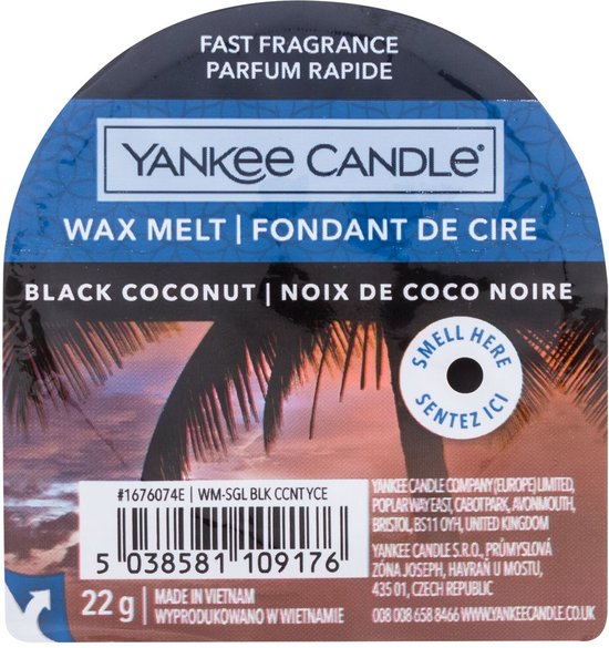 550x585-112 Yankee Candle Black Coconut - Wax Melt - Image 1