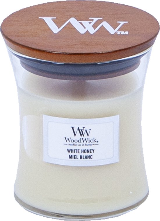 550x761-62 Woodwick White Honey Mini Candle - Geurkaars - Image 1