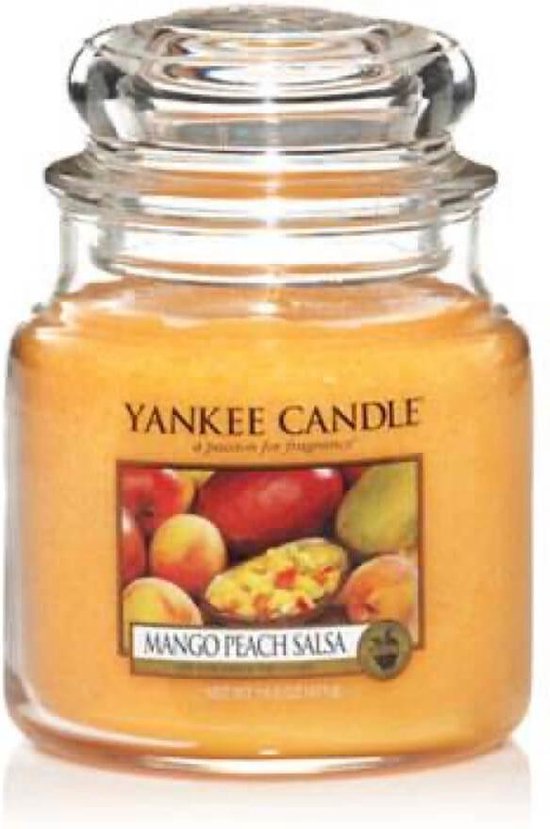 550x829-81 Yankee Candle Mango Peach Salsa Medium Jar - Image 1