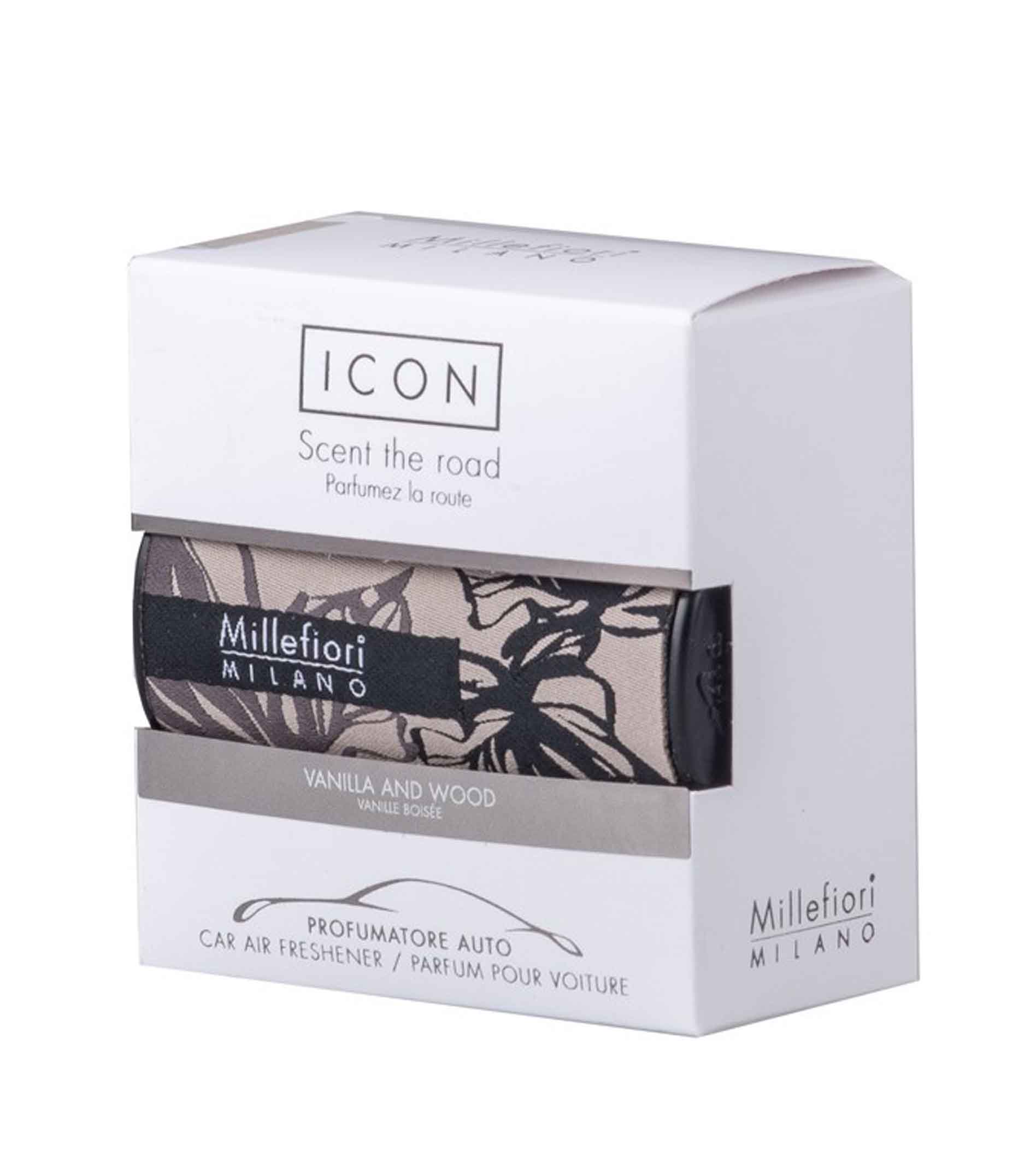 millefiori-icon-textil-vanilla-and-wood Millefiori Icon Textil Vanilla and Wood Car Air Freshener - Image 1