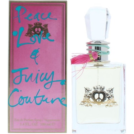 11544_a94516f796db749ff0a0ca2ebc64af2f Juicy Couture Peace Love Eau De Parfum Spray 100 ml for Women - Image 1