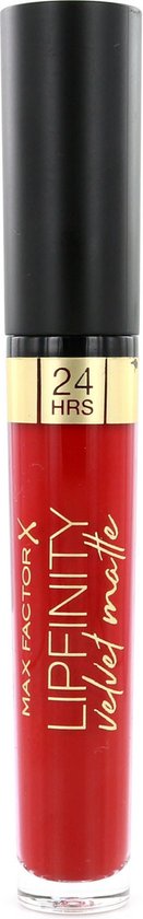 131x840-17 Max Factor Lipfinity Velvet Matte Lippenstift - 025 Red Luxury Rood - Image 1