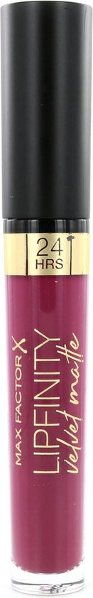 131x840-19 Max Factor Lipfinity Velvet Matte Lippenstift - 005 Matte Merlot Rood - Image 1